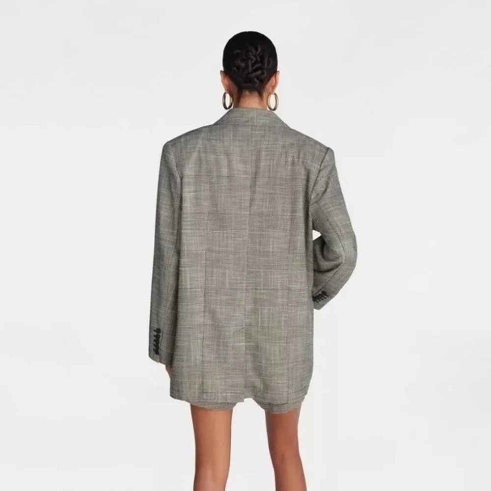 KBB KAHLANA Target Women's XL Extra Large The Deconstructed‎ Blazer Plaid Jacket